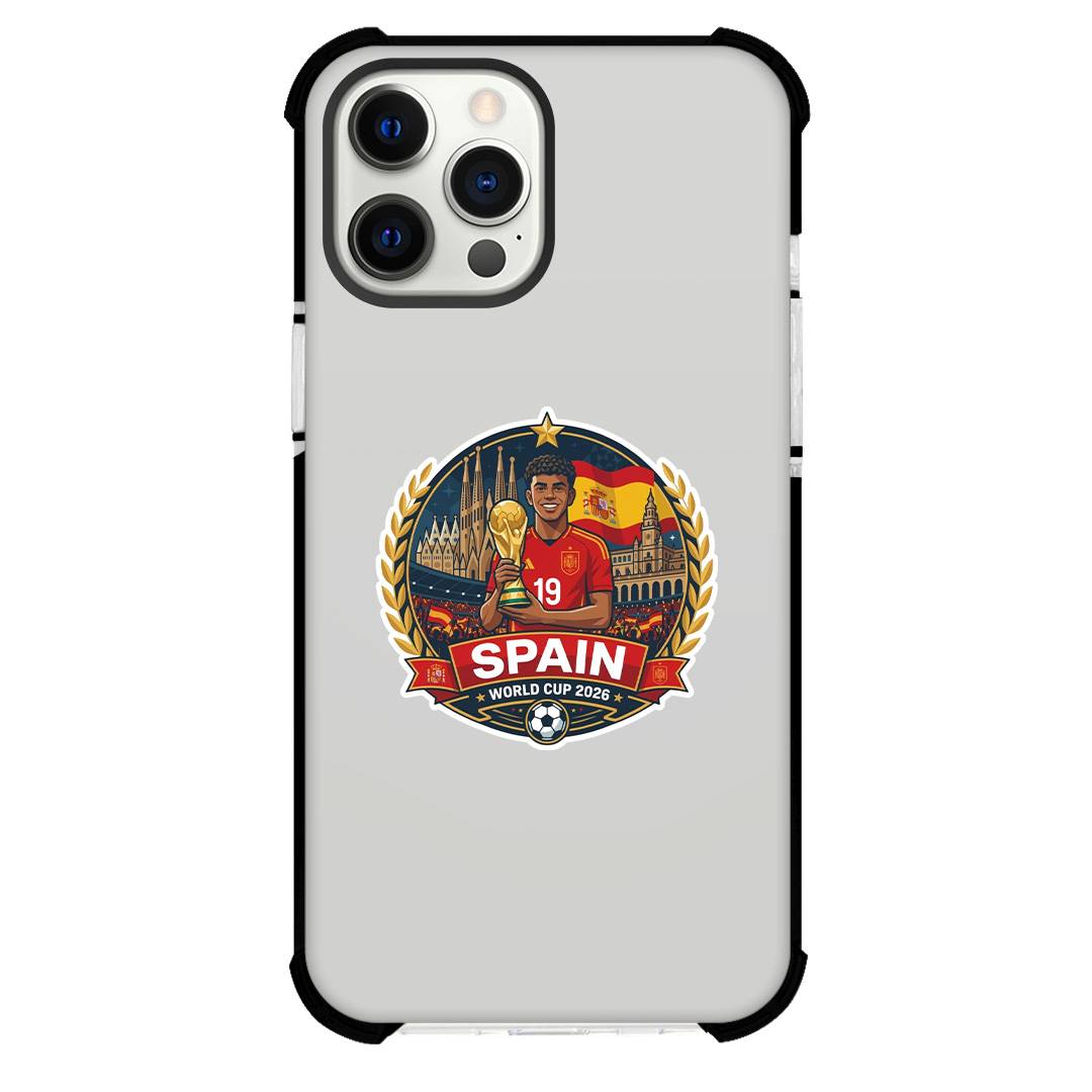 Spain 2026 Fifa World Cup Champion Phone Case For iPhone Samsung Galaxy Pixel OnePlus Vivo Xiaomi Asus Sony Motorola Nokia - Spain 2026 Fifa World Cup Champion Trophy Badge Sticker.