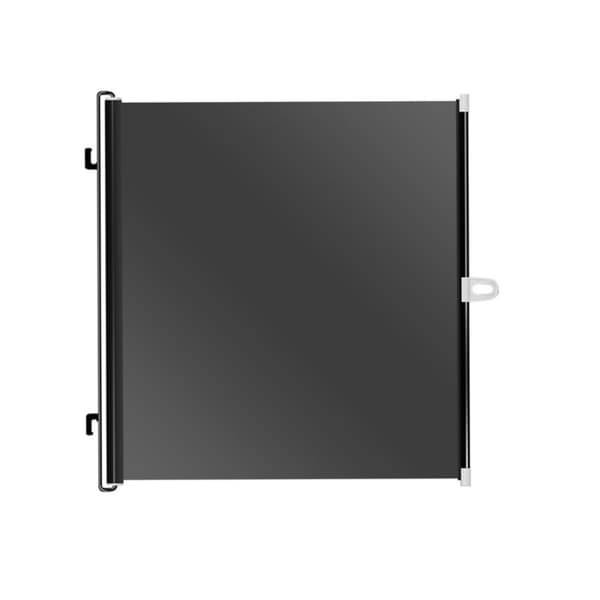 Rullgardin solskydd utan borrning för balkong och bakruta – sugkoppar, mörkläggning >99%, PVC 58x125cm, utdragbar metallstång