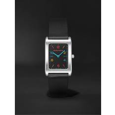 La Californienne - Daybreak 24mm Stainless Steel and Leather Leather Watch, Ref. No. DB-11 SS SB - Men - Black