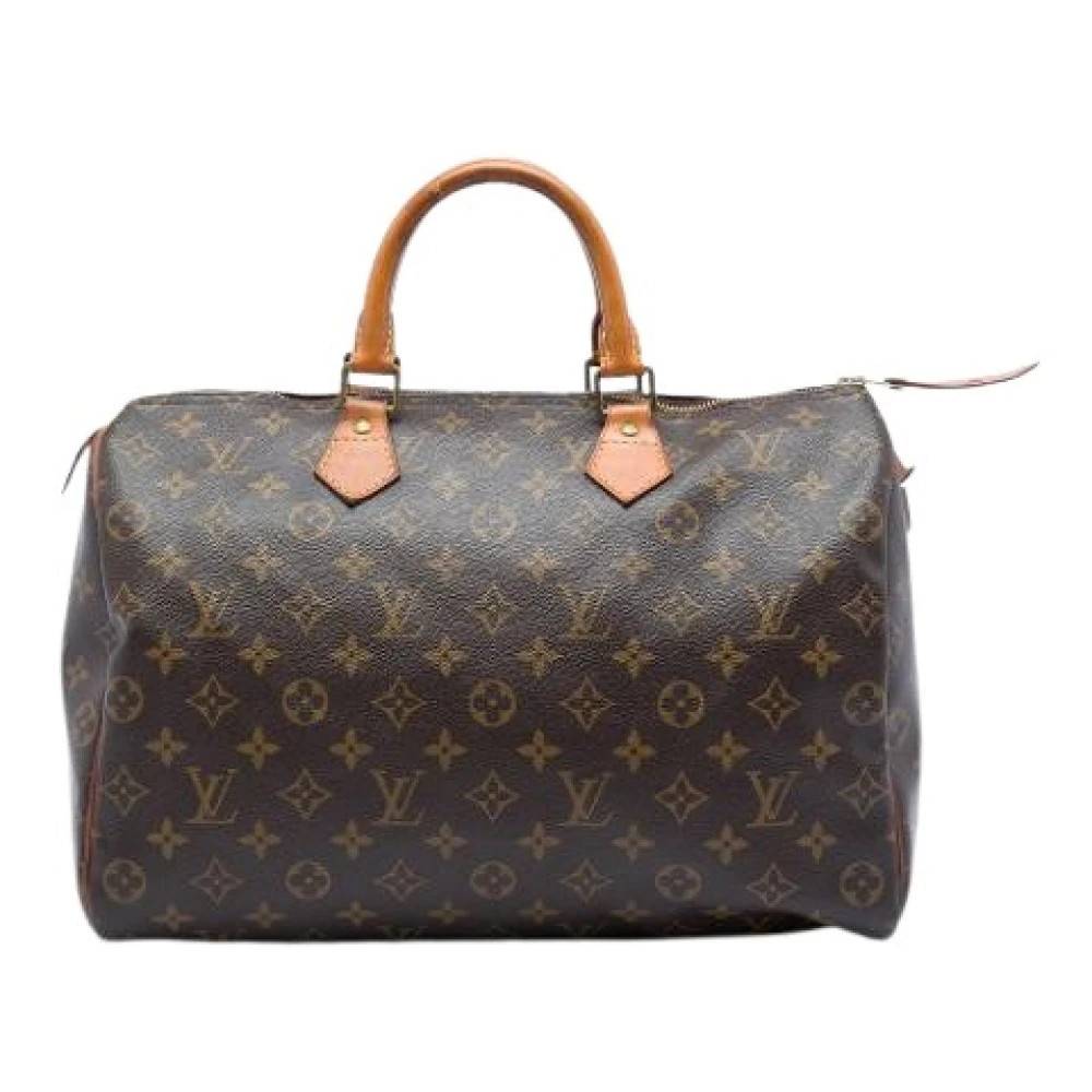 Louis Vuitton Vintage Pre-owned Speedy 35 - Vintage - Dame - Brun - ONE SIZE - Uld