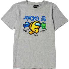 Among Us T-shirt str. 134/140 - grå (På lager i et varehus)