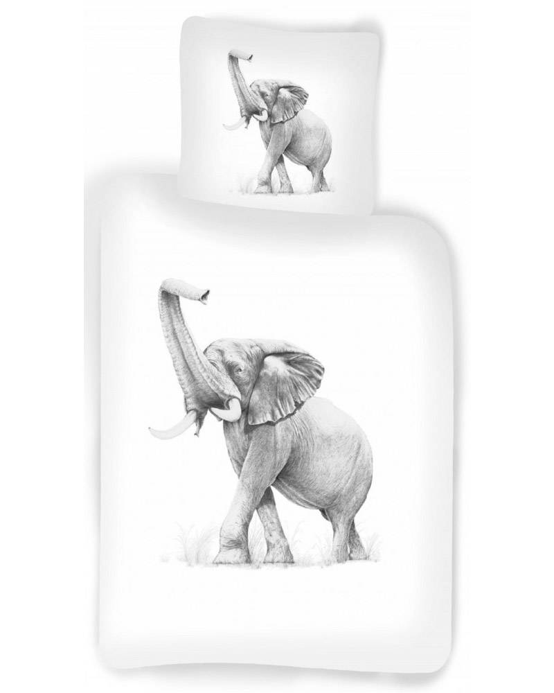 Elefant - Påslakanset Junior 100×140 cm