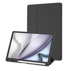 Hülle Kompatibel mit Samsung Galaxy Tab A8 10.5 Zoll 2022/2021, Model SM-X200/SM-X205/SM-X207, Hülle mit Stifthalter, Trifold Ständer Schutzhülle, Auto Schlafen/Wachen for Samsung Tab A8, Schwarz
