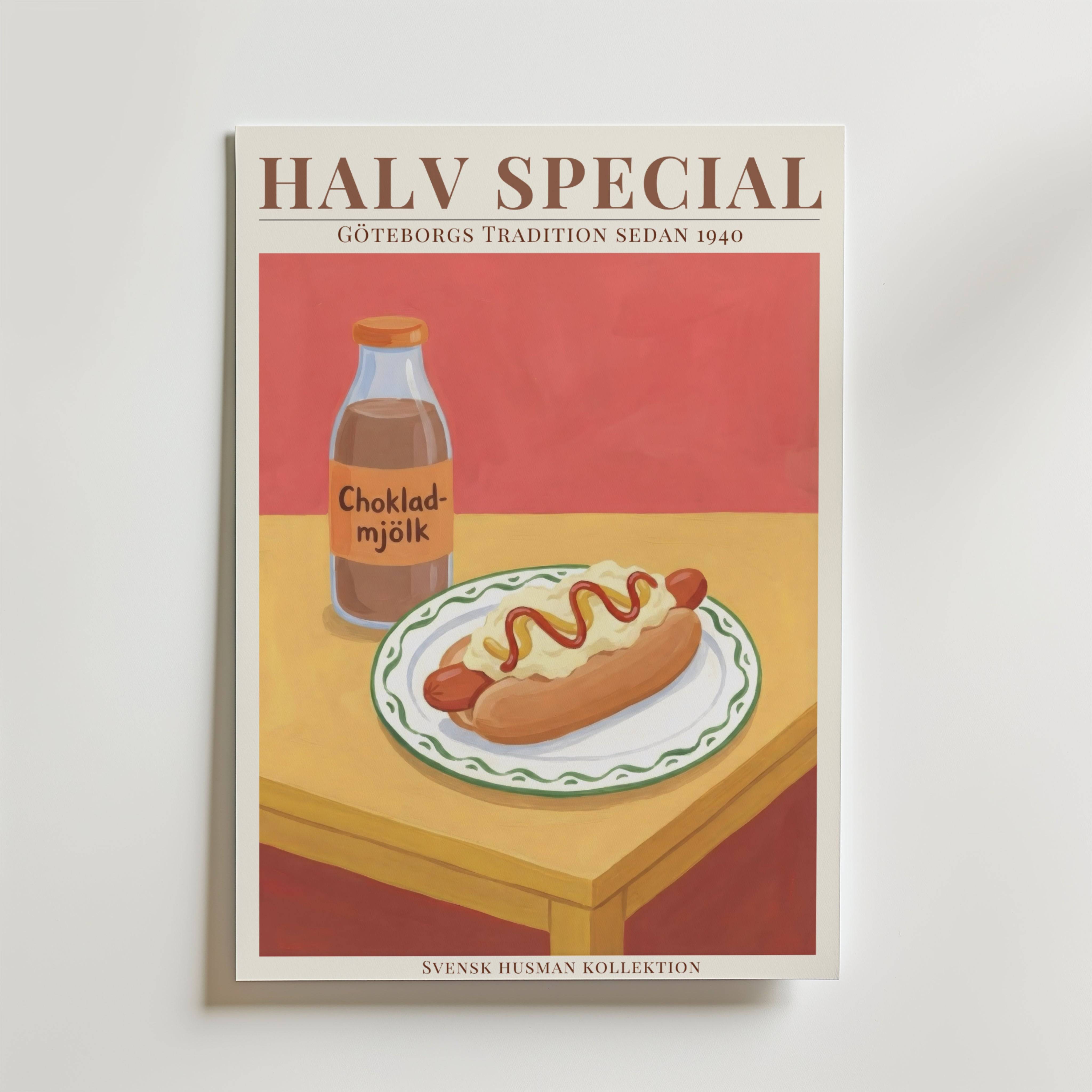 Halv Special Poster - Fine Art Poster 100x140 cm