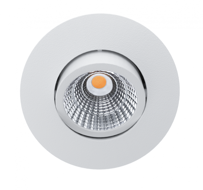 EVO S indbygningsspot LED 6W 2700K Hvid IP54