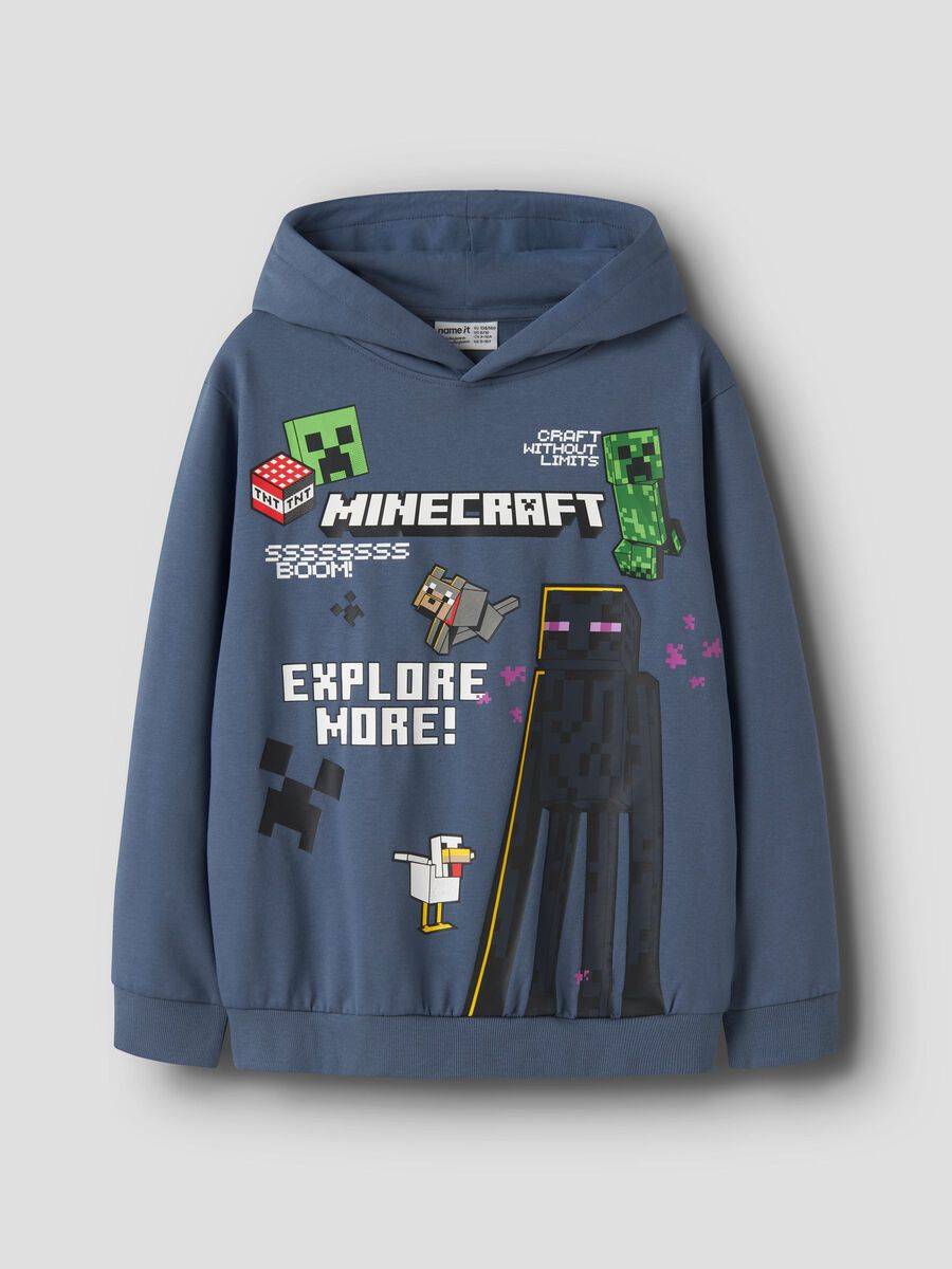 Minecraft Hoodie - Blå - 158/164