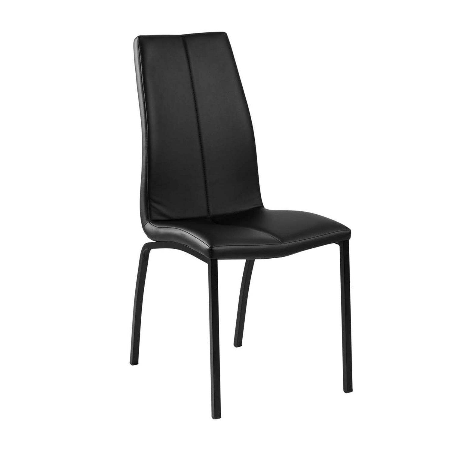 Stol HOME4YOU Asama Sort/sort sort - Møbler | Trademax