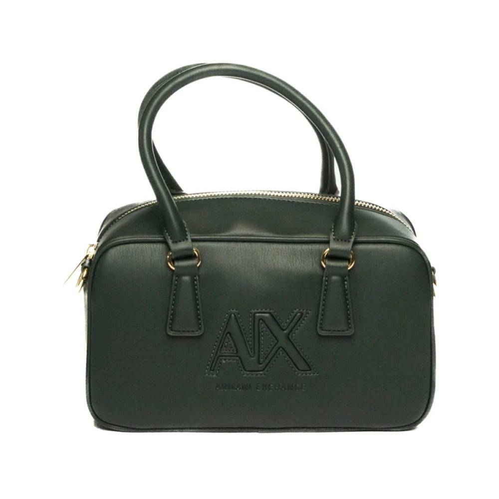 Armani Exchange Bowling Bag - Tasker - Dame - Grøn - ONE SIZE - Uld