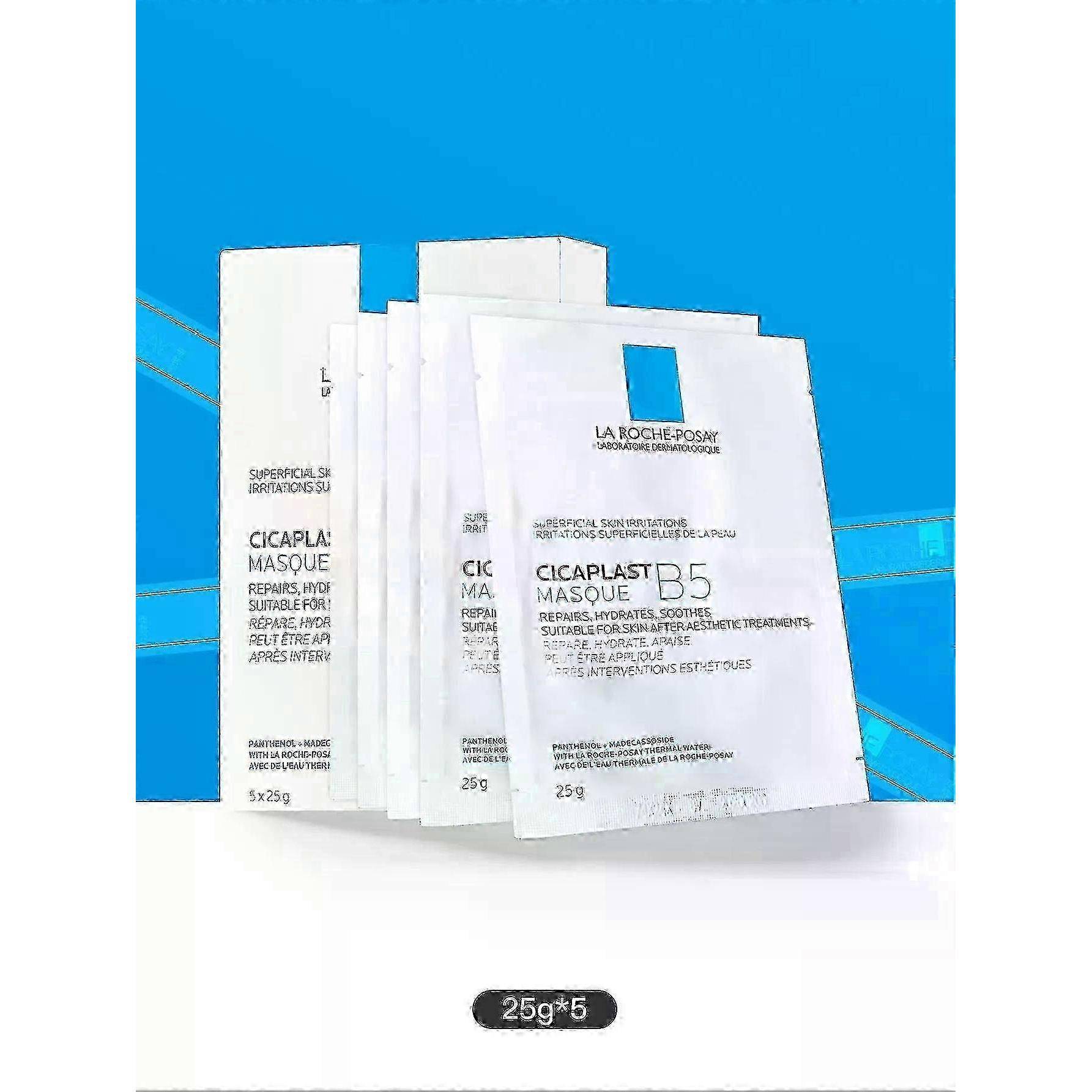 La Roche-Posay Cicaplast B5 Lugnande Reparerande Arkmask 25g × 5 Ark / Förpackning
