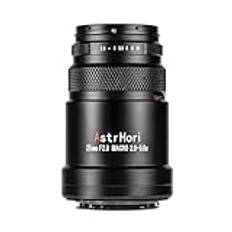 AstrHori 25 mm F2.8 2X-5X Ultra Macro-objektiv full ram manuell fokus kompatibel med Sony E montering spegellösa kameror A7, A9, NEX-3, NEX-5, NEX-7, etc.