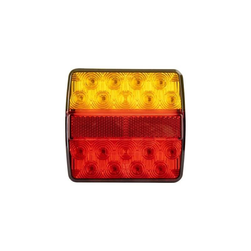 CJ LED-baglygter 105 x 99 mm, venstre – kompakt baglygter med bremselys, blinklys og refleks