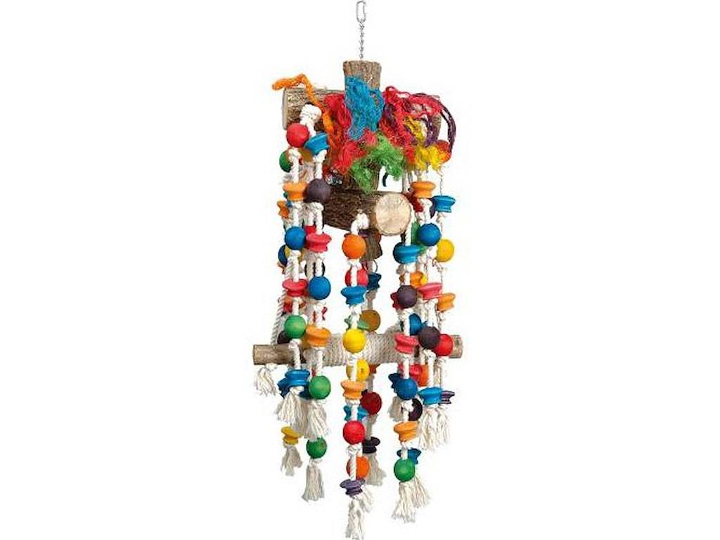Original Playfun Rain Forest Papegøjelegetøj – 25 x 33 x 85 cm.