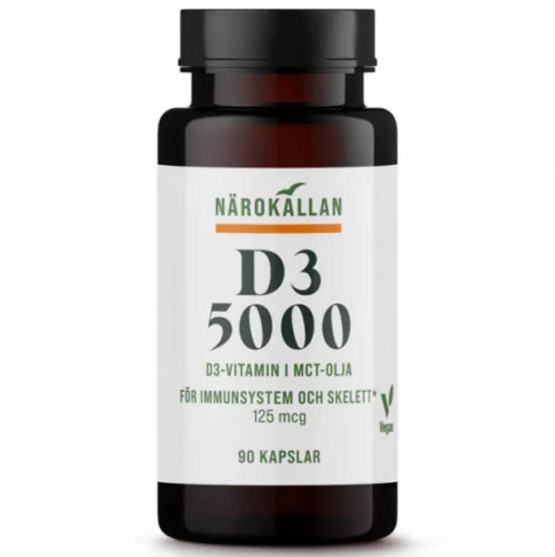 D3-vitamin 5000, vegan 90 kap