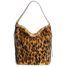 Zadig & Voltaire, Väskor , Dam, ONE Size, Faux Fur Hobo Väska Leo Stil