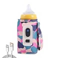 USB Milk Bottle Warmer | Portable Bottle Warmer | Digital Milk Warmer Bag | Adjustable Heat Bottle Warmer | Baby Bottle Warmer | Feeding Bottle Insulation Cover For Travel