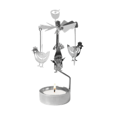 Pluto Design Fox & Santa änglaspel Silver - Silverfärgad