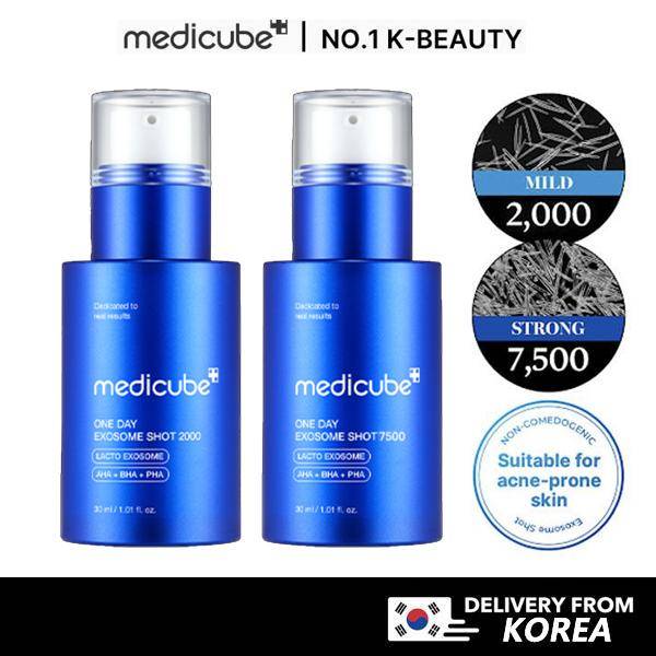 Medicube Zero One Day Exosome Shot Porminimerande Ampull 2000 7500 30ml Porminsimerande Serum Koreansk Hudvård Minimera Porer Slät Textur Stärka Hudba