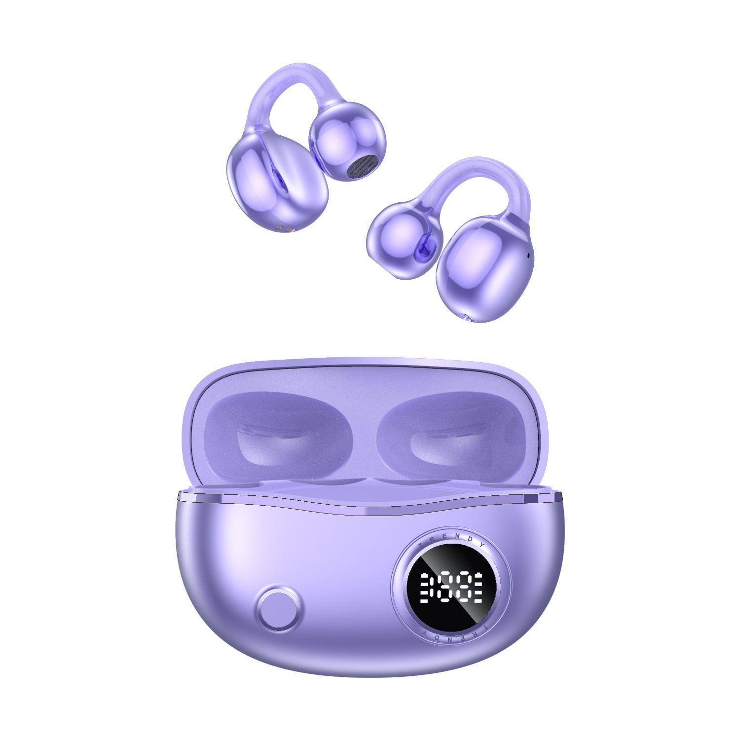 YXG-10 Open Ear Clip Bluetooth Earphones, TWS Wireless Earbuds, 10mm Driver, 3-4H Playtime, Touch Control, 3 Colors