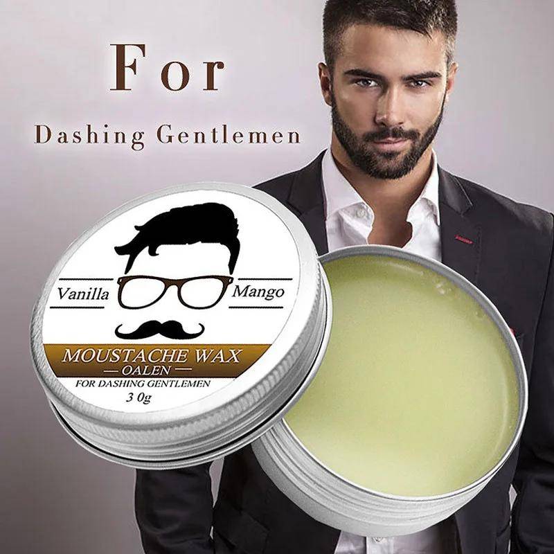 Naturligt skäggbalsam Män Skäggolja Vaxprodukt Balsam Ekologiska ingredienser Mustasch Återfuktande Mustaschvax