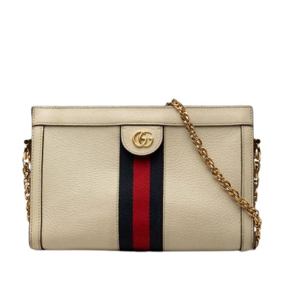 Gucci Vintage Pre-owned Vintage Crossbody Taske - Vintage - Dame - Hvid - ONE SIZE - Uld
