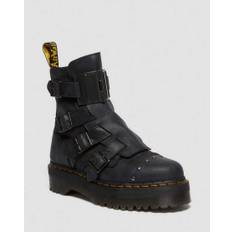 Dr. Martens Jadon Leder Plateaustiefel Mit Schnalle Schuhe in Schwarz, Größe: 38