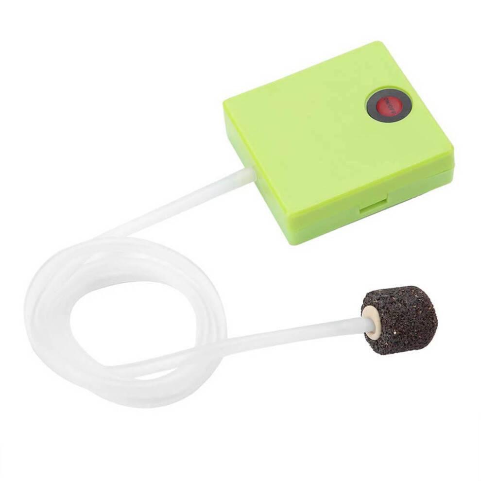 Mini akvarieluftpumpe, let og stærk luftmængde til ferskvandsakvarier, USB genopladeligt litiumbatteri og automatisk afbryder AC DC