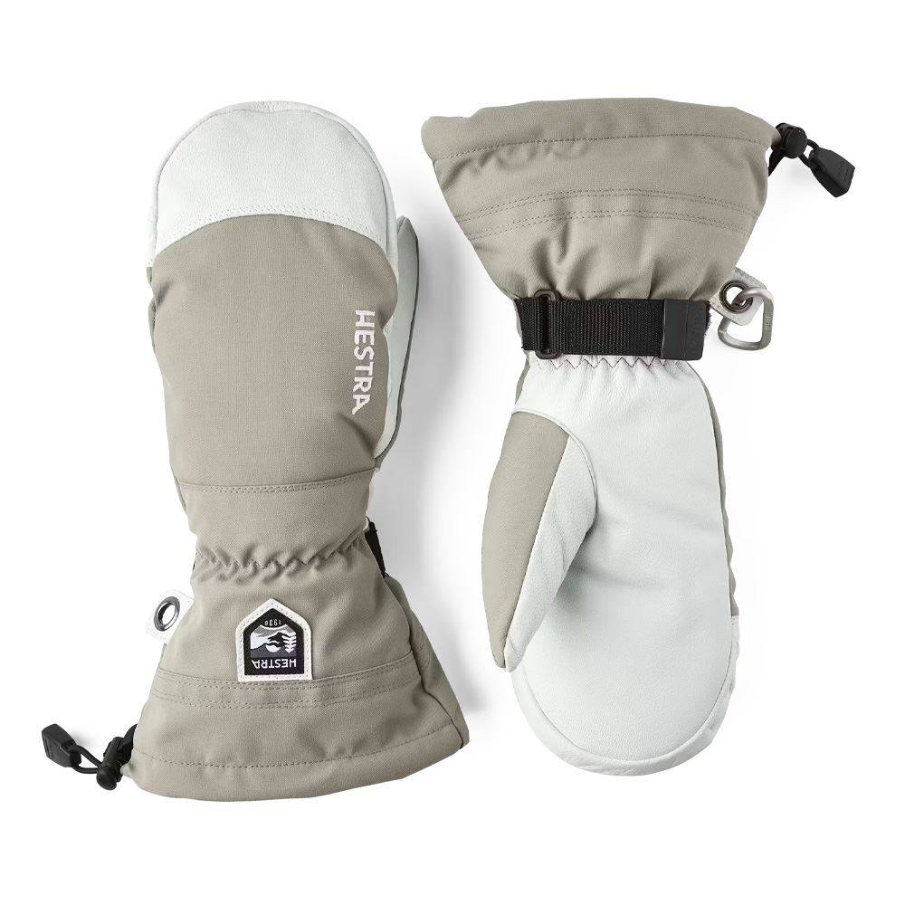 Hestra Army Leather Heli Ski - Mitt Khaki strl 9