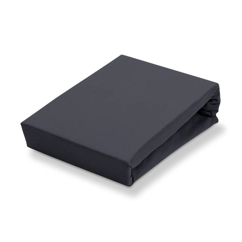 Kraftigt Jersey Toplagen, Anthracite, Højde: 10+10 cm. VD 140x200x20 cm.