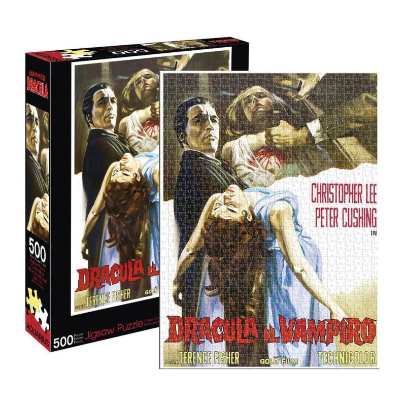 AQUARIUS Hammer Dracula Puzzle (500 Piece Jigsaw Puzzle) - Glare...