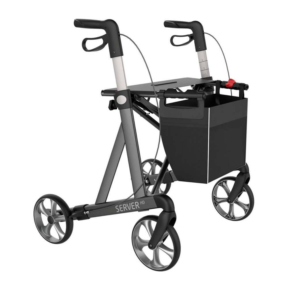 Server HD rollator - bredt sæde