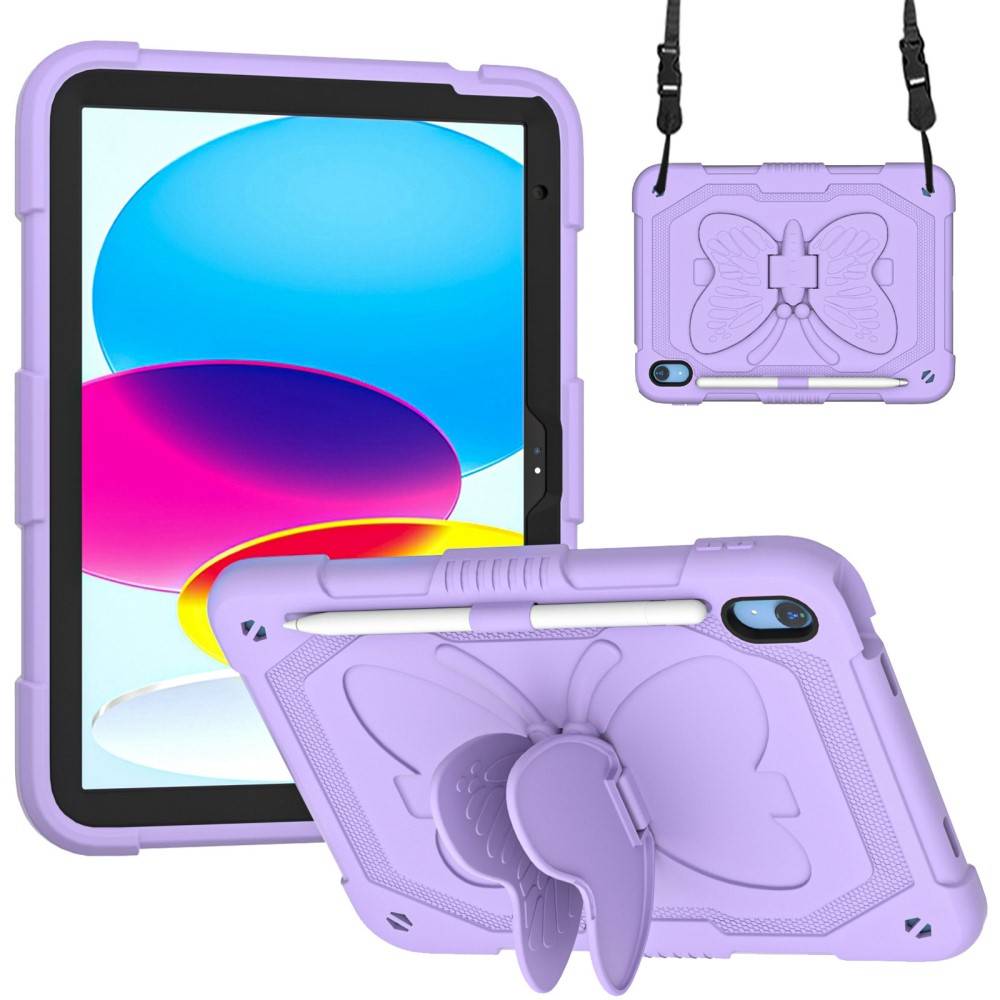 Hybridcover sommerfugl Apple iPad 11 11th Gen (2025) lila