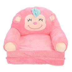 Children Folding Sofa Soft Plush Children Couch Kid Lounge Chair for Home Kindergarten Monkey Blue