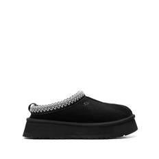 UGG - Tazz Black tofflor - dam - mocka/ull/lyocell/polyetylenvinylacetat (peva) - 8 - Svart