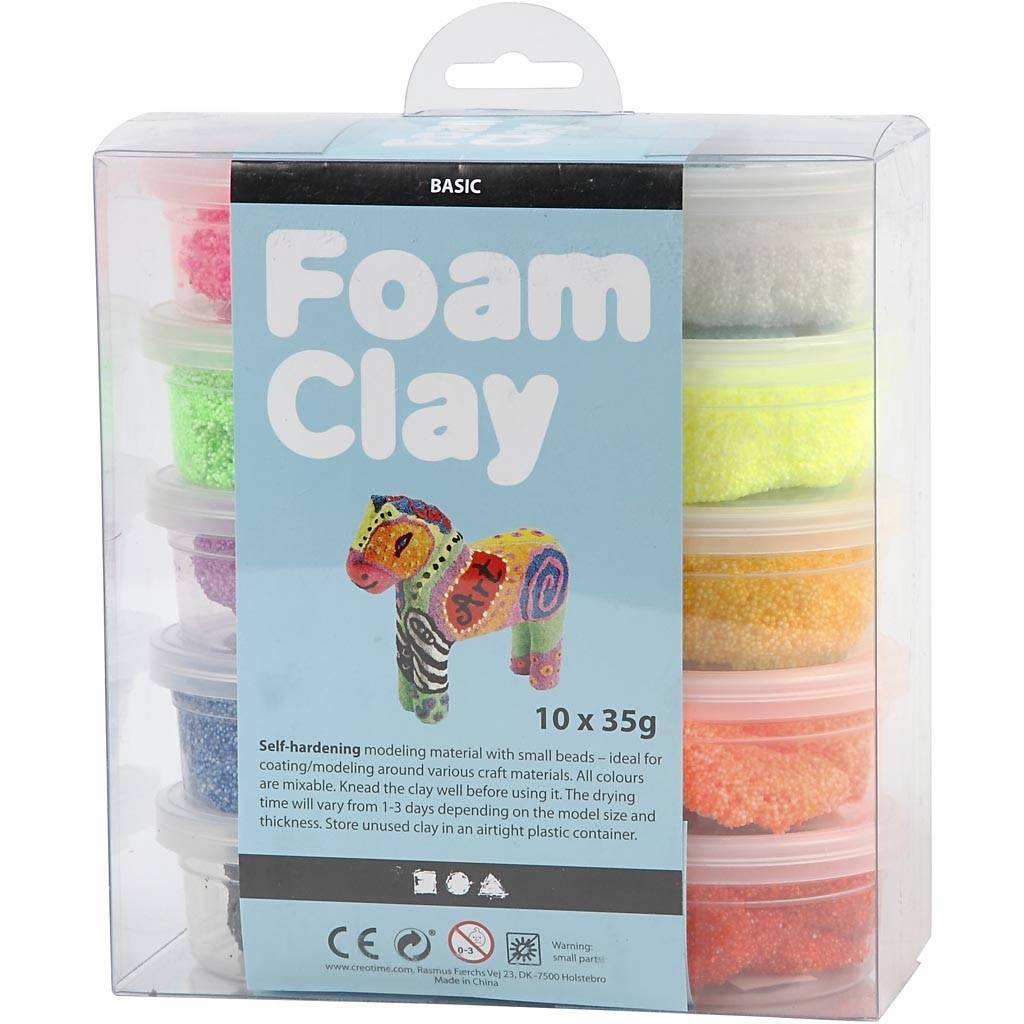 Foam Clay Colours Basic (10x35g) (78930) /multi (1st Osorterad)