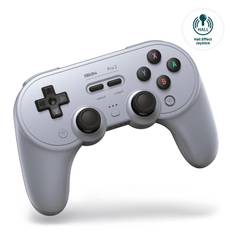 8BitDo Pro 2 Bluetooth Controller for Switch, Hall Effect Joystick Update, Wireless Game Controller for Switch, PC, Android, Steam Deck & Apple (Gray)