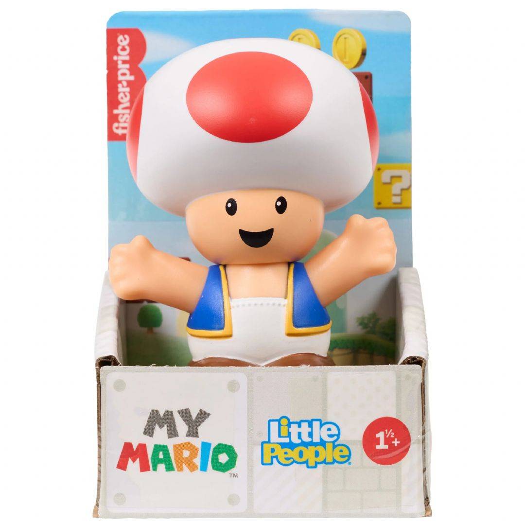 Little People Super Mario Toad Figur Fisher Price Super Mario Figurer JHG68