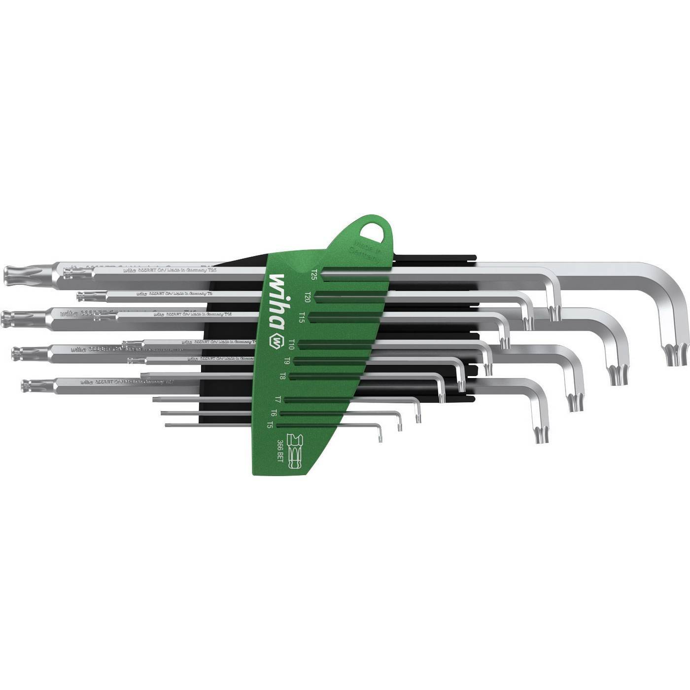 Wiha Inner-TORX Vinkelskruvmejselset T 5, T 6, T 7, T 8, T 9, T 10, T 15, T 20, T 25, T 27, T 30, T 40, T 45 13 delar