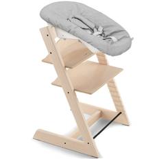 Stokke Tripp Trapp Matstol inkl. Newborn Set, Natural/Grey