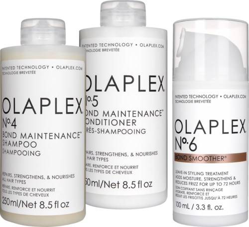 Olaplex Bundle No.4 Shampoo 250 ml & No.5 Conditioner 250 ml & No.6 Leave-in Treatment 100 ml