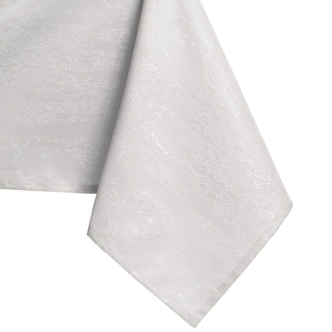 Dug kvadratisk - AmeliaHome Vesta, creme, præget, 150×150 cm