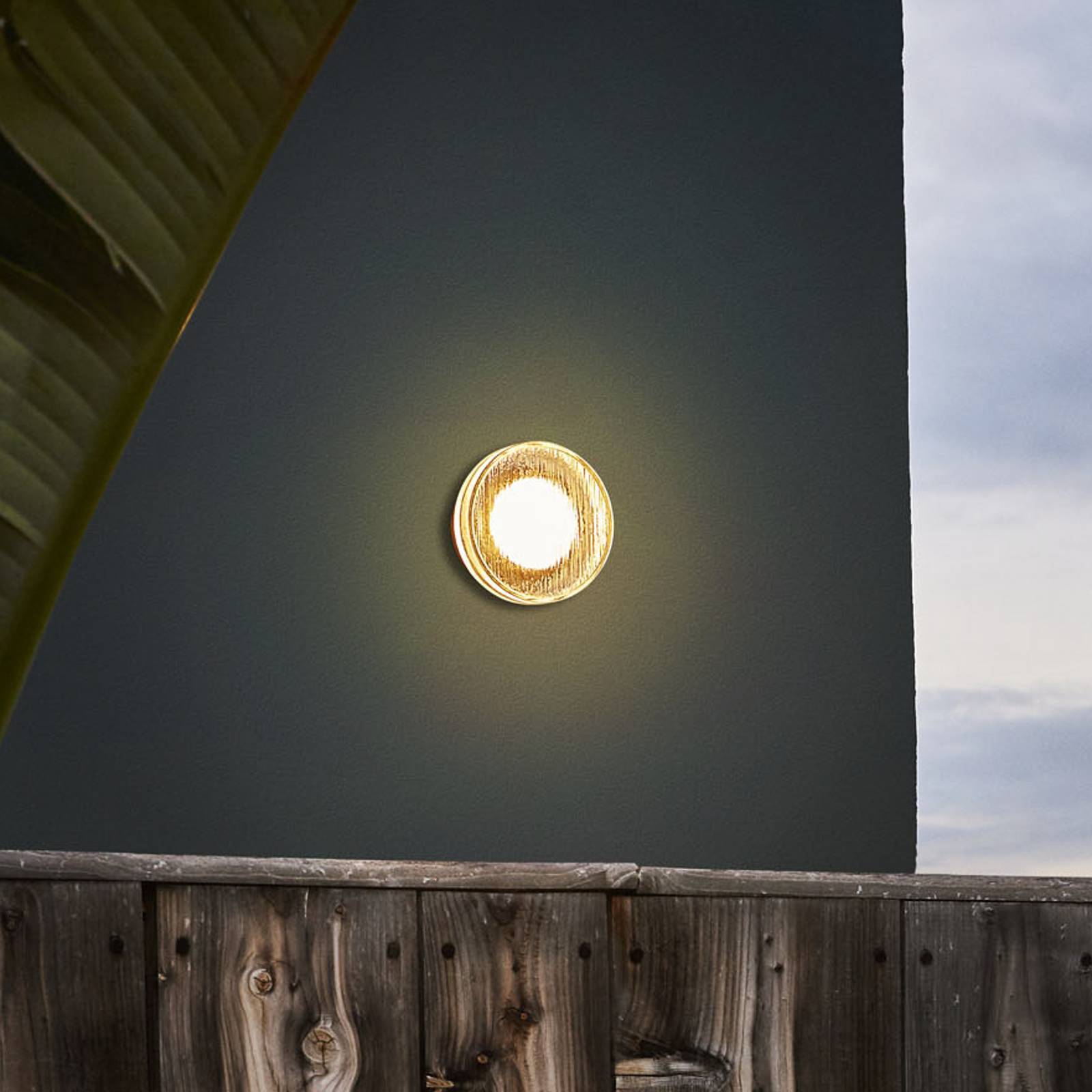 MARSET LED utomhus vägglampa Roc, dimbar, Vitt / opal, Aluminium / grå / zink, Design, LED-vägglampa utomhus