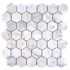 mosaik ws hainan hexagon marble white carrara 4,8x4,8x0,8