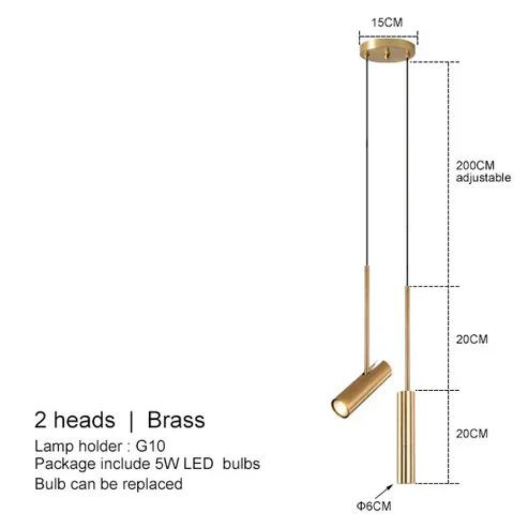 Elegant LED Taklampa för Stämningsfulla Sovrum – 15m² - Guld | Dubbel / Naturlig Vit