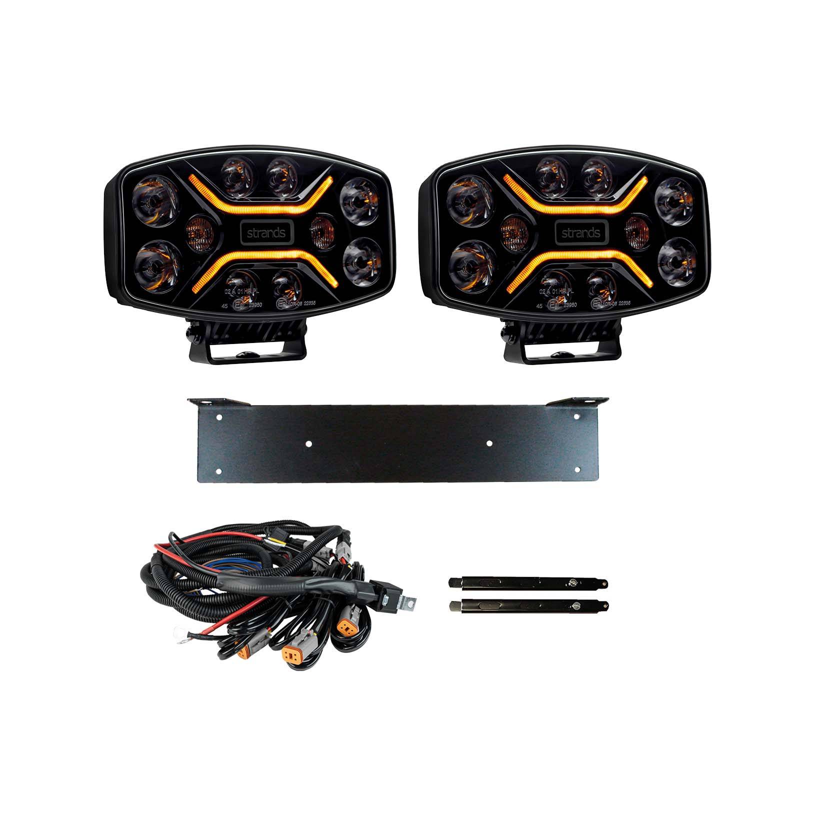 Strands Dark Knight Insane - Extraljuspaket 2x LED