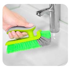 Multifunctional Cleaning Brush Corner Scrubber Brush Tool Tub Tile Floor Scrubber Brushes Multifunctional Gap Brush grön
