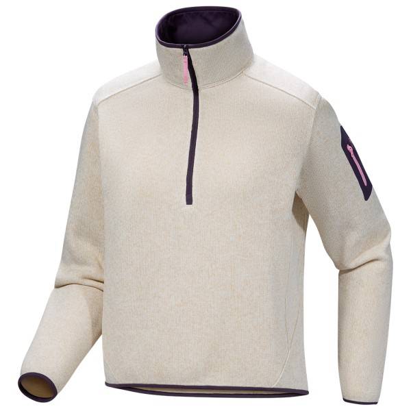 Arc'teryx Women's Covert Zip Neck Fleecetröjor Dam Storlek XS Färg beige/grå
