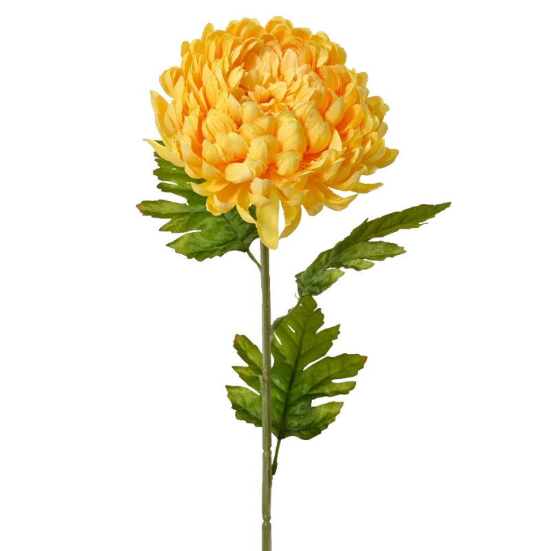 Chrysanthemum Gul - Kunstig 74 cm