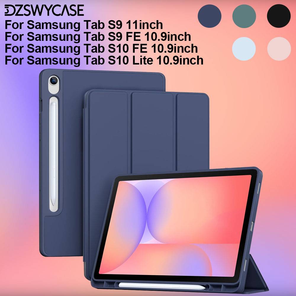 Case for Samsung Galaxy Tab S10/S9 FE / S10 Lite 10.9 inch / S9 11 inch Tablet, Ultra-Thin Protective Cover with Auto Sleep/Wake