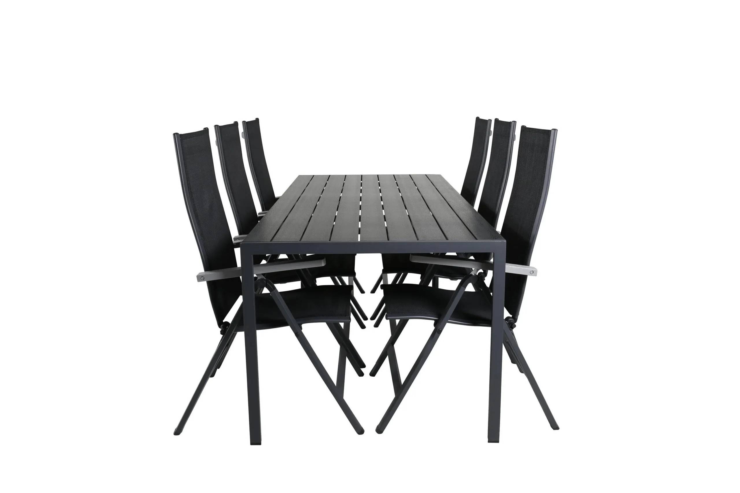 Break & Albany - 90×205 cm med 6 stolar - Matgrupper utomhus