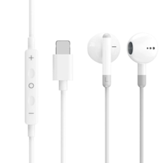 Hörlurar med sladd för samtal och musik 3 pluggar, USB C-hörlurar och 3,5 mm-kontakter, och kompatibla med Apple-hörlurar, basstereohörlurar In-ear-hö - Vitt